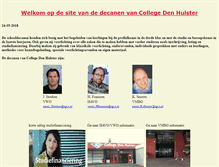 Tablet Screenshot of decanen.collegedenhulster.nl